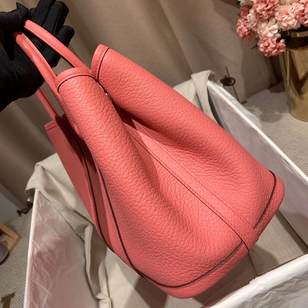 에르메스 가든파티30 로즈핑크 은장 바쉬 컨트리